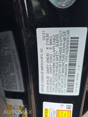 2021 Honda Accord Sedan Sport 1.5T - miniatura 5