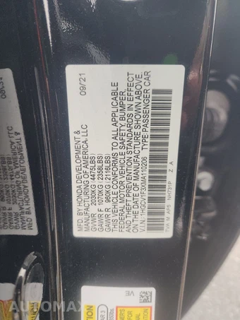 2021 Honda Accord Sedan Sport 1.5T - miniatura 14