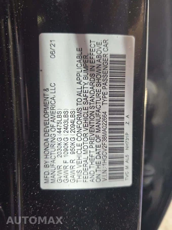 2021 Honda Accord Sedan Sport 2.0T - miniatura 5
