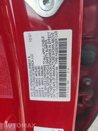 2021 Honda Accord Sedan Sport 2.0T - miniatura 14