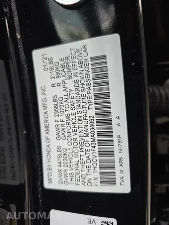 2021 Honda Accord Sedan Sport SE 1.5T - miniatura 17