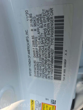 2021 Honda Accord Sedan Sport SE 1.5T - miniatura 2