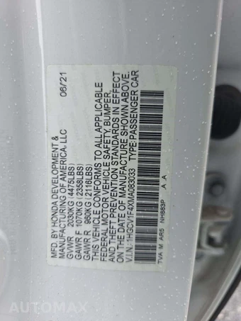 2021 Honda Accord Sedan Sport SE 1.5T - miniatura 2