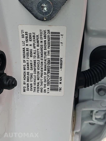 2021 Honda Civic Sedan EX-L - miniatura 14
