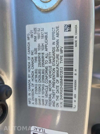 2021 Honda CR-V EX - miniatura 2