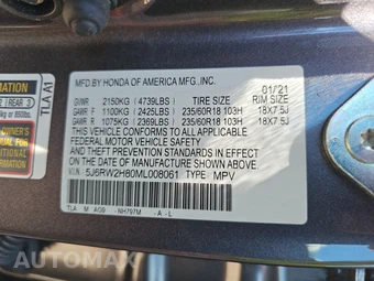 2021 Honda CR-V EX-L - miniatura 14