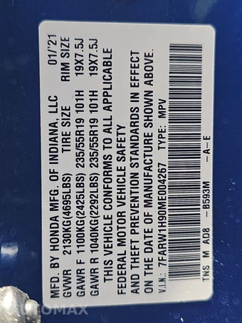 2021 Honda CR-V Touring - miniatura 14