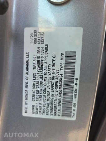 2021 Honda Odyssey EX 118.1" WB - miniatura 5
