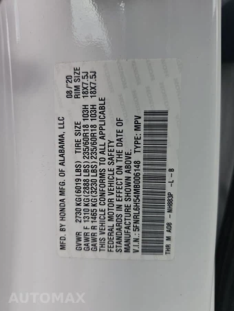2021 Honda Odyssey EX 118.1" WB - miniatura 15