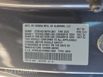 2021 Honda Odyssey EX 118.1" WB - miniatura 15