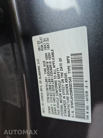 2021 Honda Odyssey LX 118.1" WB - miniatura 15