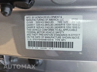 2021 Honda Pilot EX-L - miniatura 15