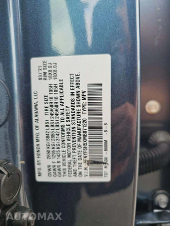 2021 Honda Pilot EX-L - miniatura 2