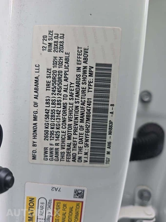 2021 Honda Pilot Special Edition - miniatura 2