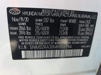 2021 Hyundai Santa Fe SEL – miniatura 14