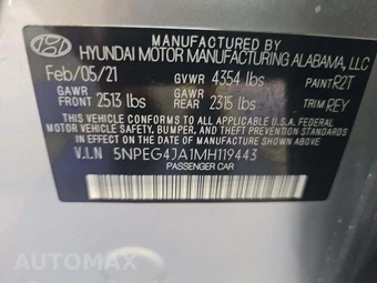 2021 Hyundai Sonata SE – miniatura 5
