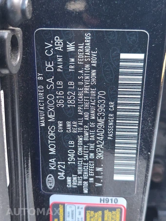 2021 Kia Rio LX Sedan – miniatura 14