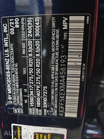 2021 Mercedes-Benz GLS 450 4MATIC – miniatura 15