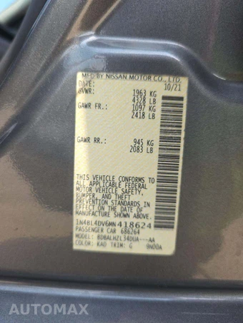 2021 Nissan Altima SV – miniatura 2