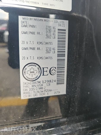 2021 Nissan Murano Platinum – miniatura 14