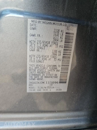 2021 Nissan Murano S – miniatura 14