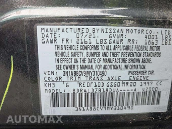 2021 Nissan Sentra SV - miniatura 2