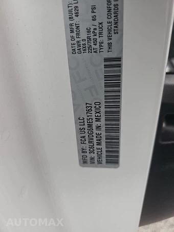 2021 Ram ProMaster 2500 Cargo Van High Roof 159.0" WB - miniatura 16