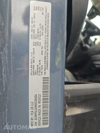 2021 Ram ProMaster 3500 Cargo Van High Roof 159.0" WB - miniatura 13