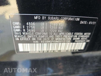 2021 Subaru Legacy Touring XT – miniatura 5