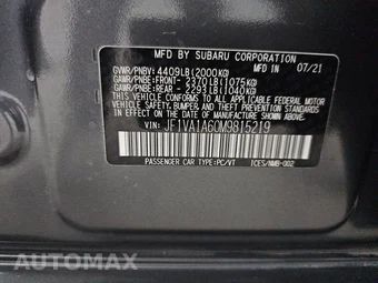 2021 Subaru WRX - miniatura 14