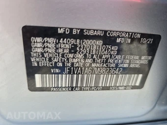2021 Subaru WRX – miniatura 21