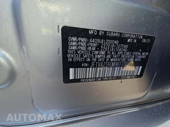 2021 Subaru WRX STi Limited w/Lip Spoiler – miniatura 5