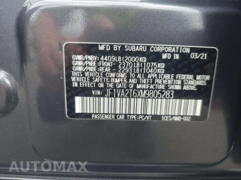 2021 Subaru WRX STi Limited w/Lip Spoiler - miniatura 2