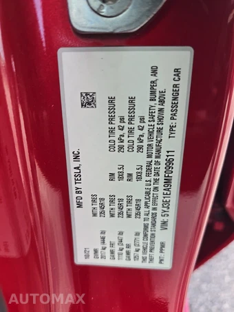 2021 Tesla Model 3 Standard Range Plus - miniatura 14