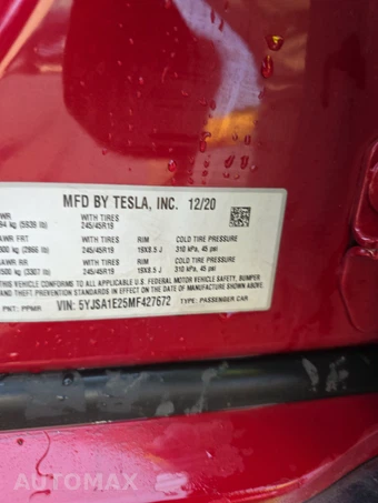 2021 Tesla Model S Long Range Plus - miniatura 14
