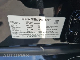 2021 Tesla Model S Plaid - miniatura 14
