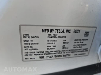 2021 Tesla Model S Plaid – miniatura 13