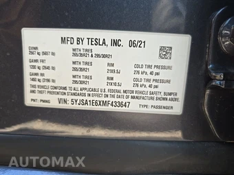2021 Tesla Model S Plaid – miniatura 14