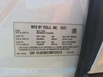 2021 Tesla Model X Long Range - miniatura 5
