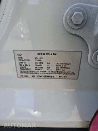 2021 Tesla Model Y Long Range - miniatura 6