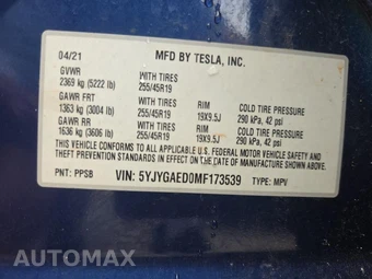 2021 Tesla Model Y Standard Range - miniatura 17