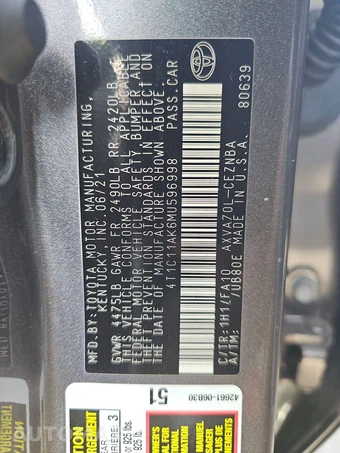 2021 Toyota Camry LE – miniatura 14