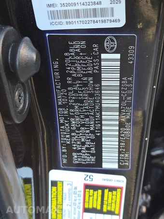 2021 Toyota Camry SE - miniatura 14