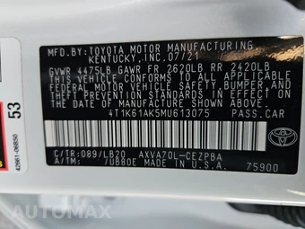 2021 Toyota Camry XSE - miniatura 14