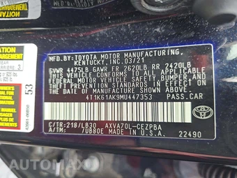 2021 Toyota Camry XSE - miniatura 5