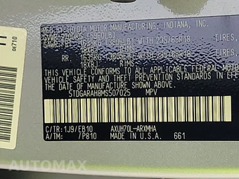 2021 Toyota Highlander Hybrid XLE - miniatura 15