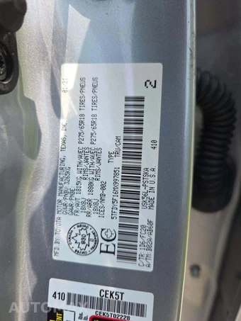 2021 Toyota Tundra SR5 Crew Cab Short Bed - miniatura 2
