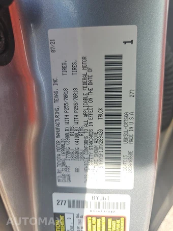 2021 Toyota Tundra SR5 Extended Cab Medium Bed - miniatura 14