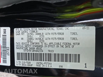 2021 Toyota Tundra TRD Pro Crew Cab Short Bed - miniatura 14