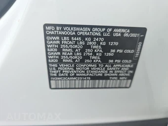 2021 Volkswagen Atlas Cross Sport 2.0T SE w/Technology - miniatura 11